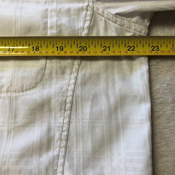 Guess White Cotton Button Down Long Sleeve Collared Dress Shirt - Picture 10 of 13